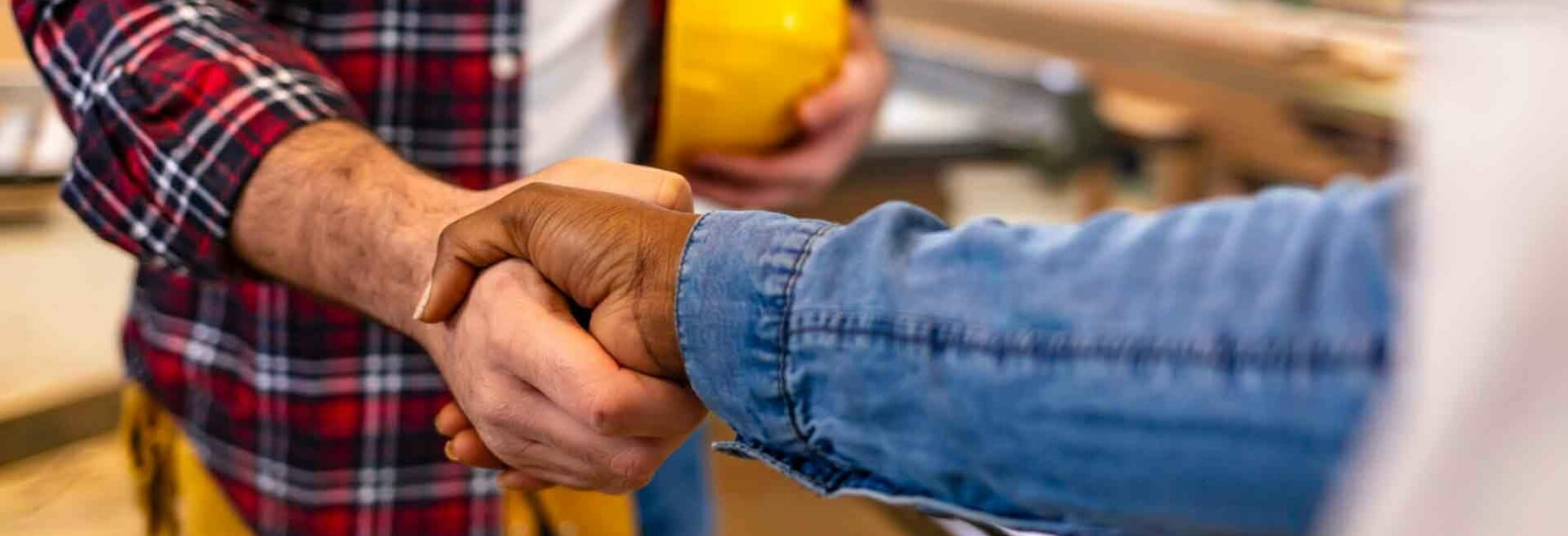 Workers Shaking Hands