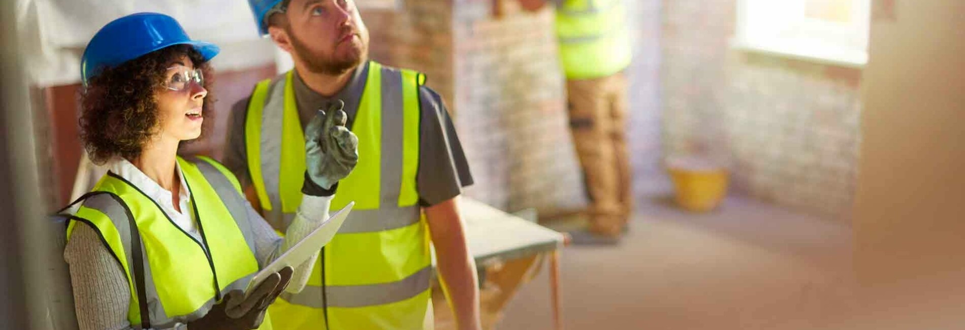 Contractors Working on House