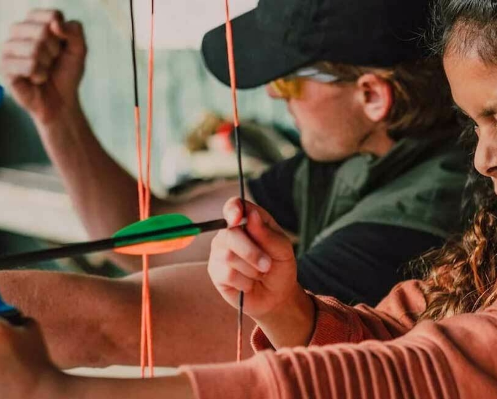 Child Learning Archery