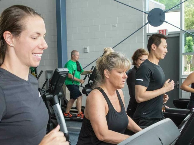 Members Running on Tread Mill