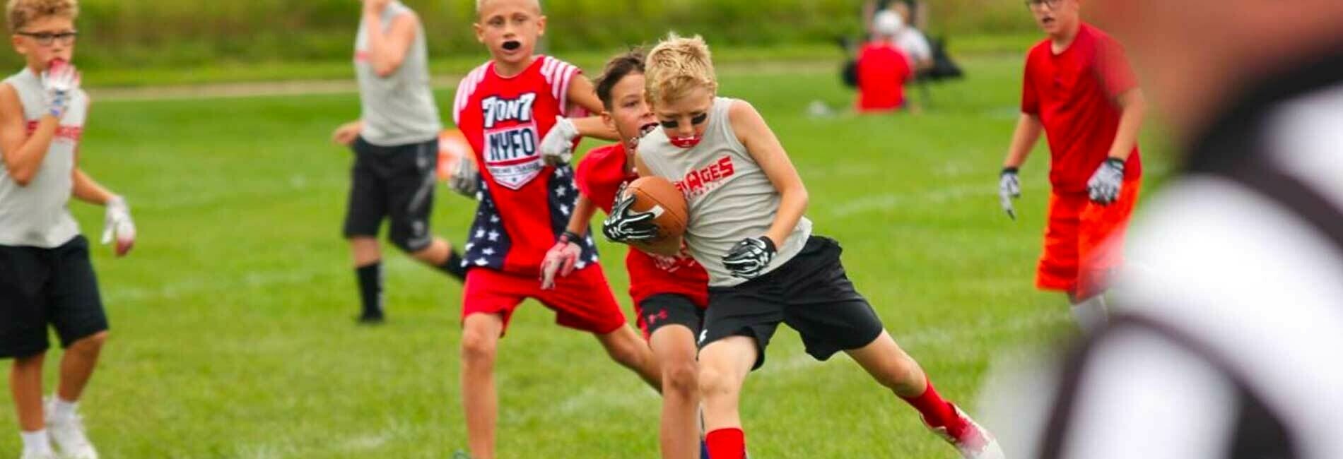 Youth Playing Football