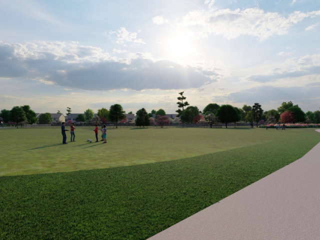 Level Green Open Space